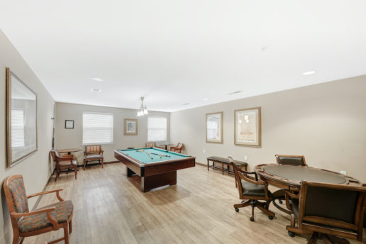 billiard and activity room